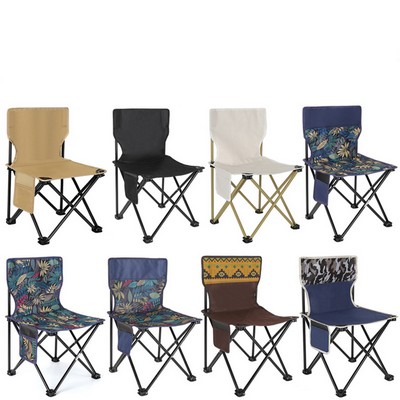 Portable Folding Outdoor Camping Chair With Storage Bag