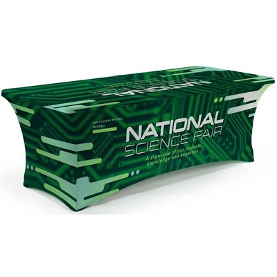 Custom Tablecloth 4' Full Color Throws Stretch Fitted Table Covers