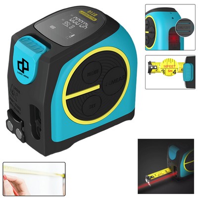 2" 1 Usb Rechargable Lasers Distance Tape Measure