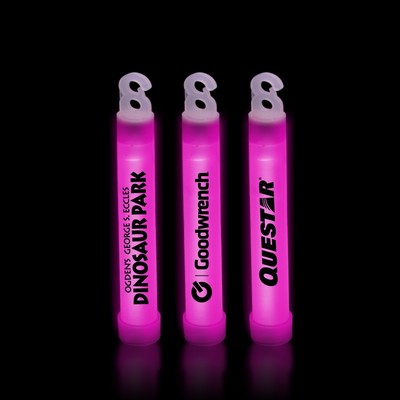 4" Premium Pink Glow Stick(Printed)