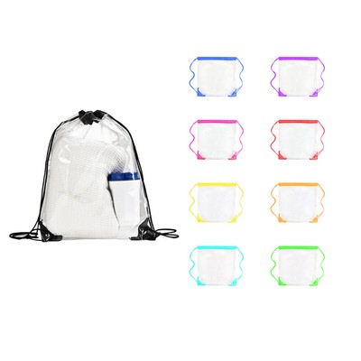 Transparent Drawstring Backpack