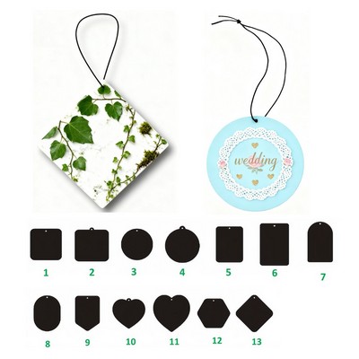 Standard Shape Full Color 2 Side Car Air Freshener